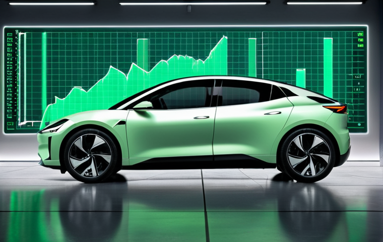 **Prompt:** A thoughtful person stands in a contemporary, minimalistic Swedish setting, contemplating a sleek, modern electric car. Surrounding them are dynamic, abstract holographic projections symbolizing the evolving EV market: graphs showing fluctuating prices and interest rates, intricate circuit patterns representing rapid technological advancements (batteries, range, charging speeds), and faded digital icons alluding to past economic incentives like a "green bonus." The atmosphere is one of weighing options and future possibilities, blending technological progress with economic realities. Photorealistic, clean lines, intelligent lighting, high detail.